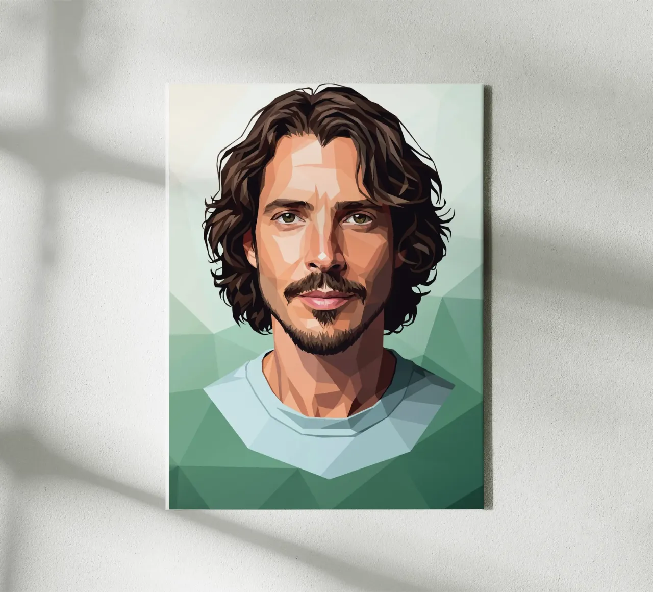 Chris Cornell Lowopoly canvas met Baklijst van Low Profile