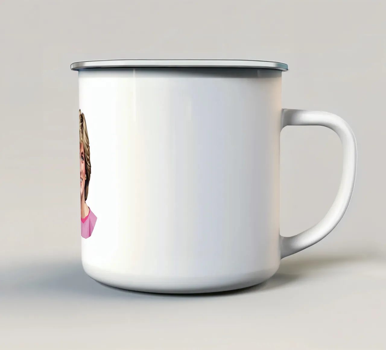 Diana Lowpoly tazza in smalto da Low Profile