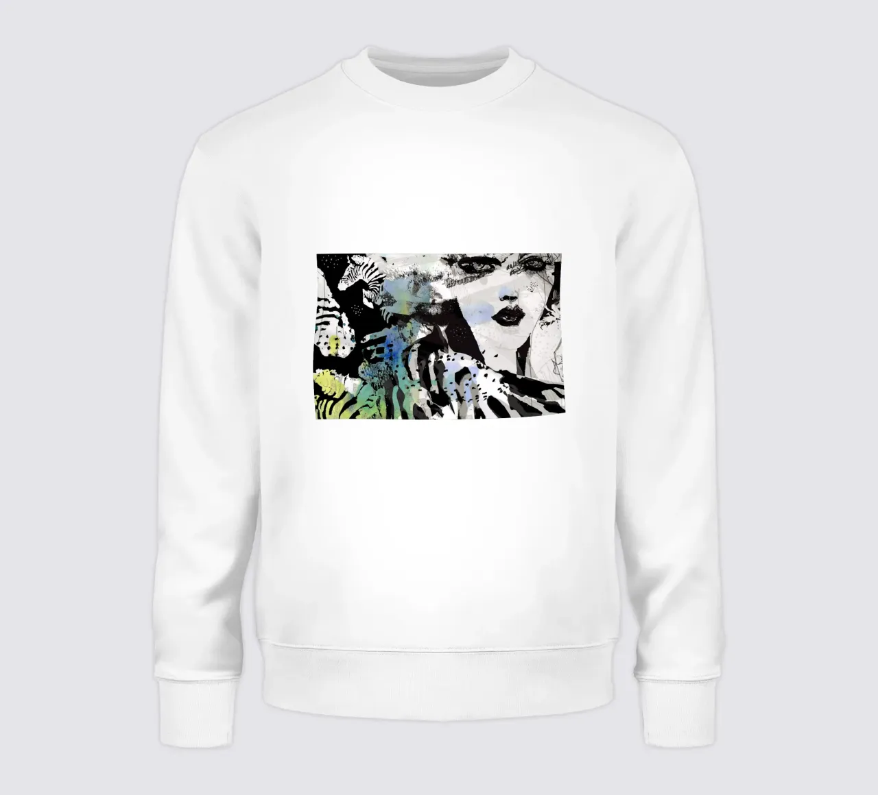 zebra Sweatshirt von Giulio Iurissevich