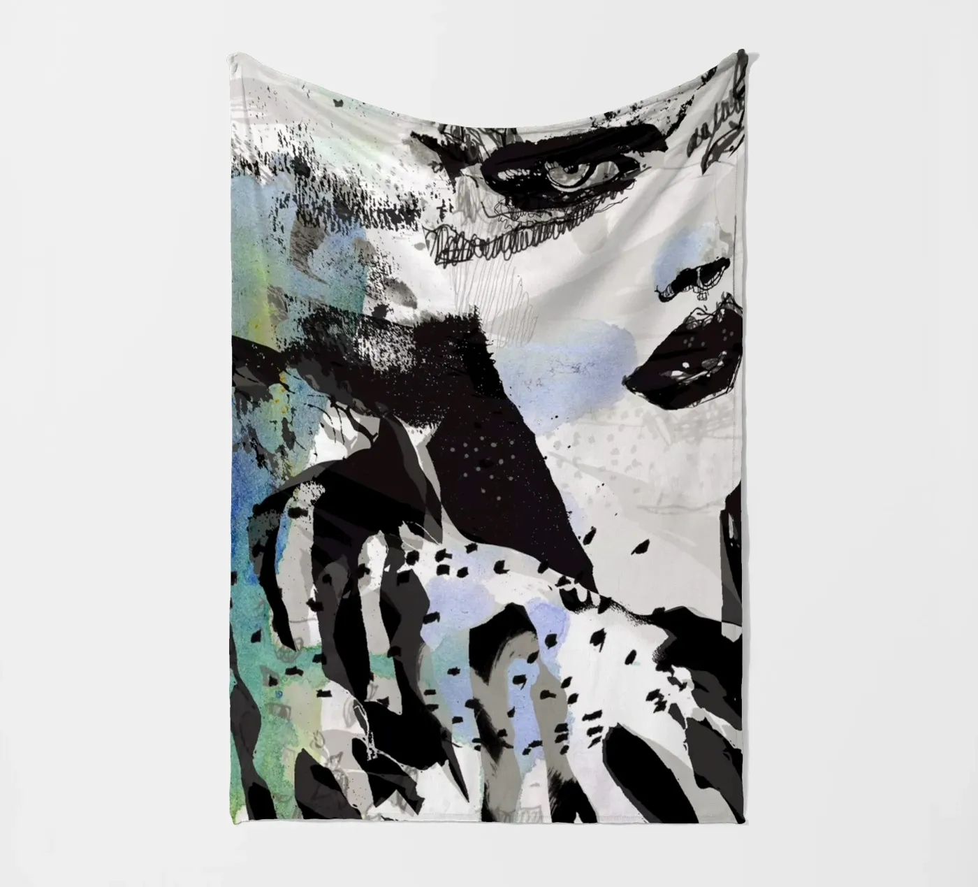 zebra Fleecedecke von Giulio Iurissevich