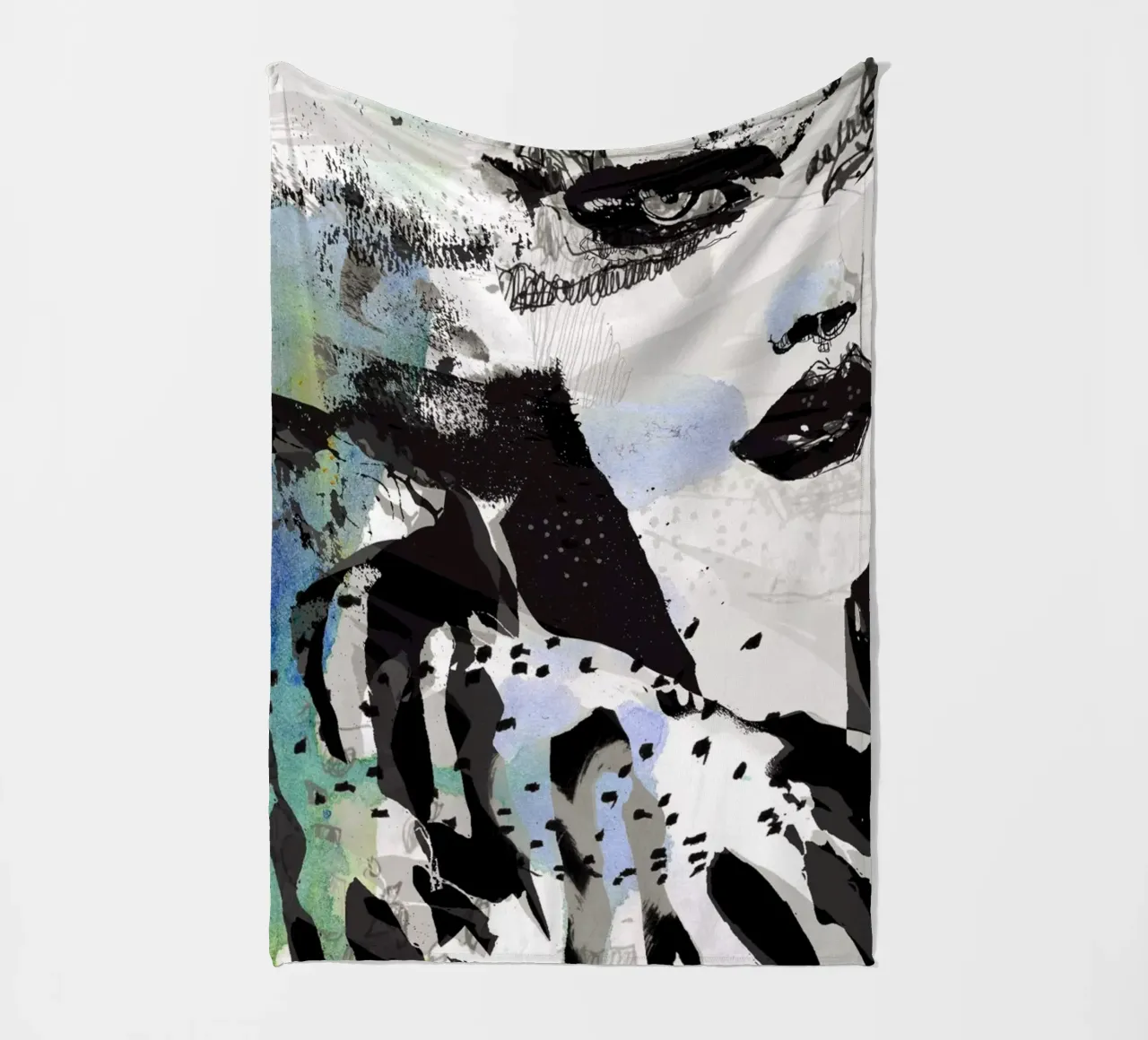 zebra Fleecedecke von Giulio Iurissevich