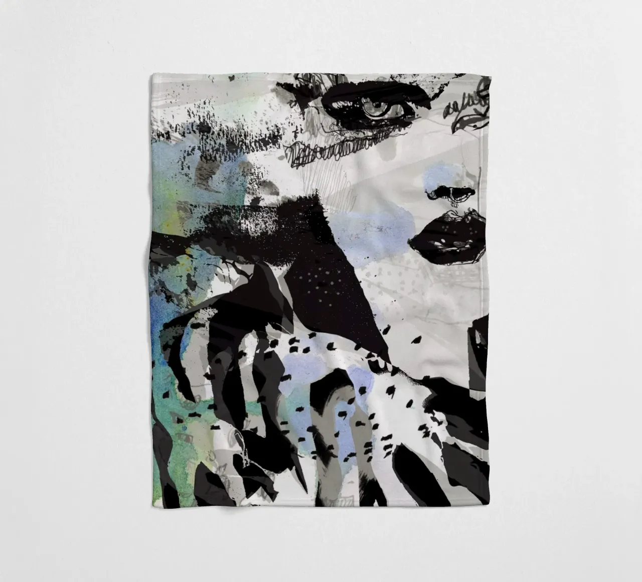 zebra Fleecedecke von Giulio Iurissevich