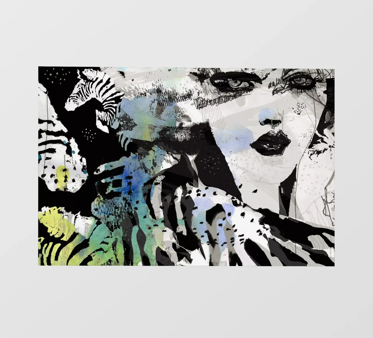 zebra fotobehang van Giulio Iurissevich