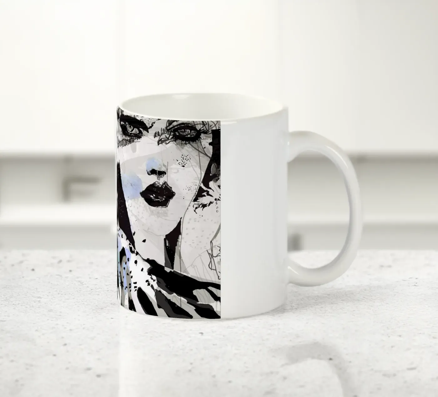 zebra ceramic mug by Giulio Iurissevich