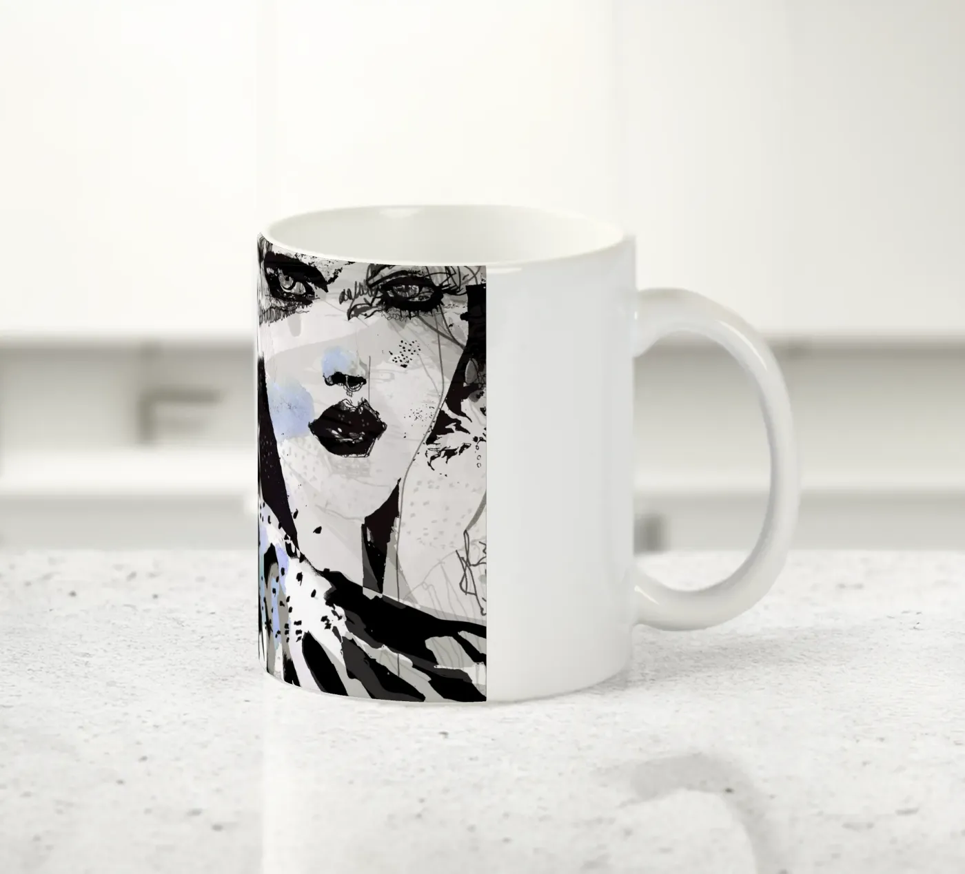 zebra ceramic mug by Giulio Iurissevich