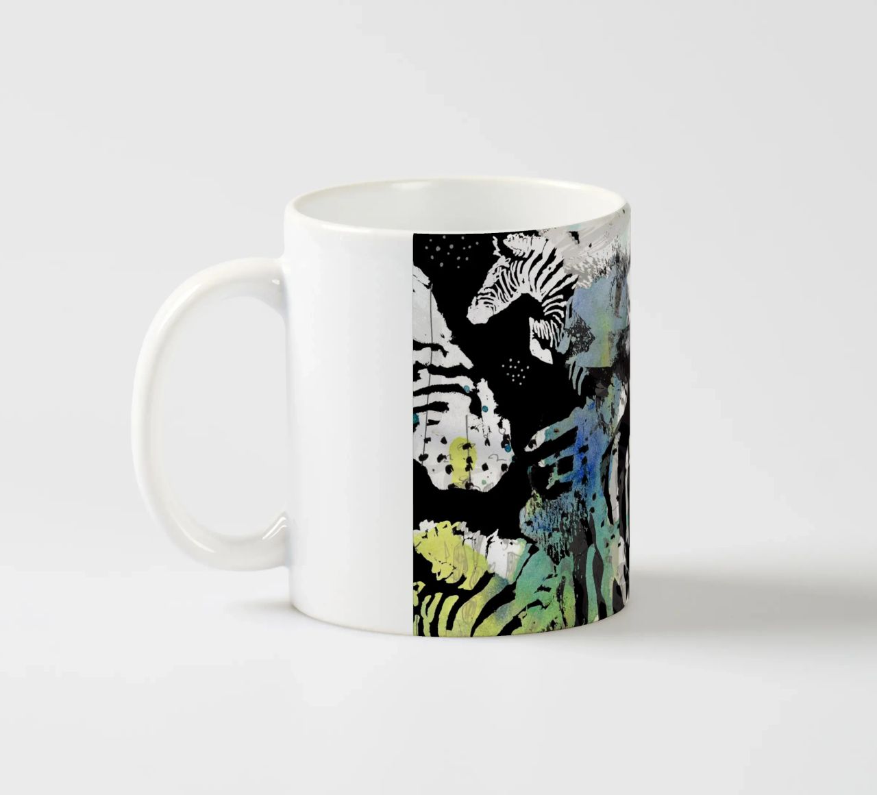 zebra tazza in ceramica da Giulio Iurissevich