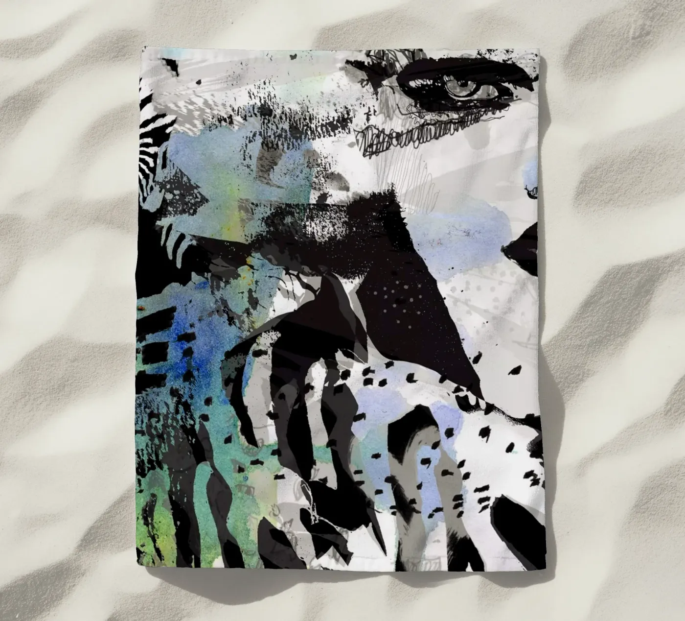 zebra strandhanddoek van Giulio Iurissevich