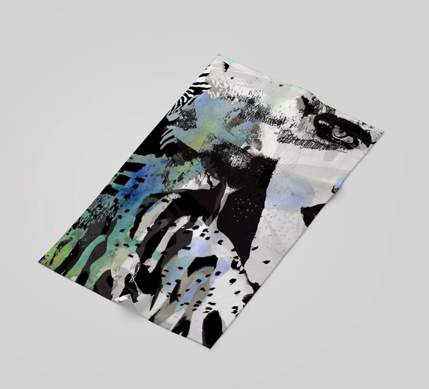 zebra beach towel by Giulio Iurissevich