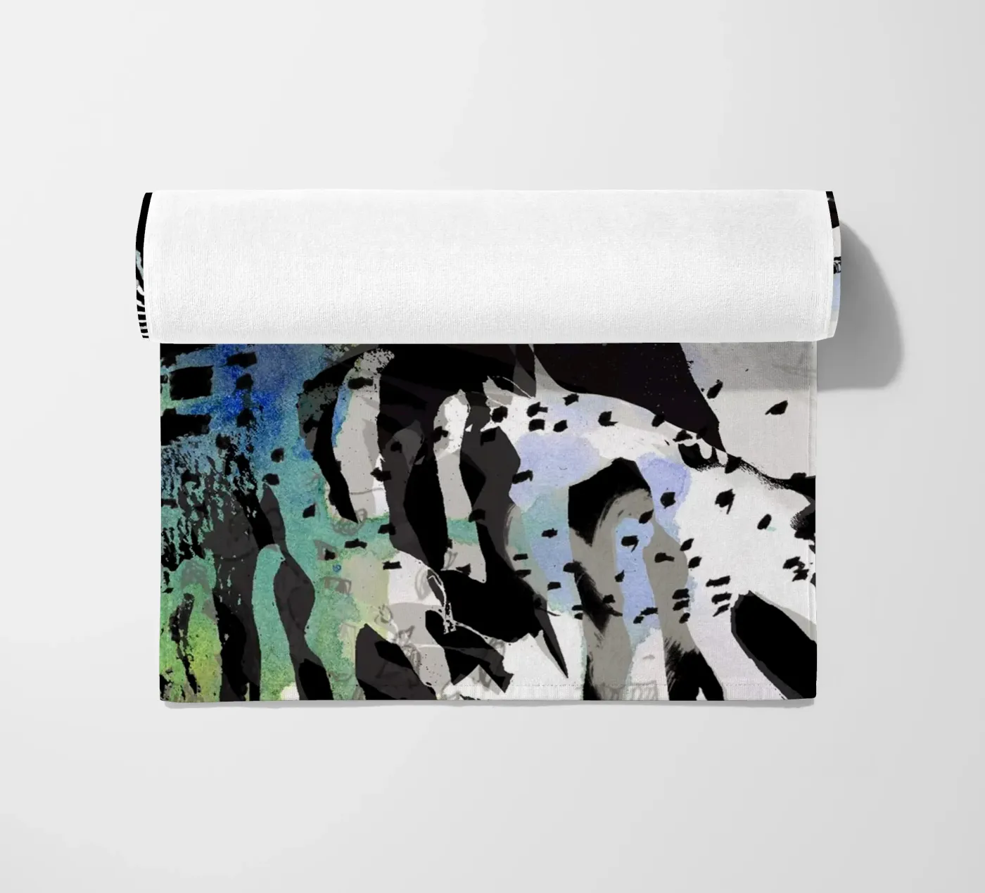 zebra beach towel by Giulio Iurissevich