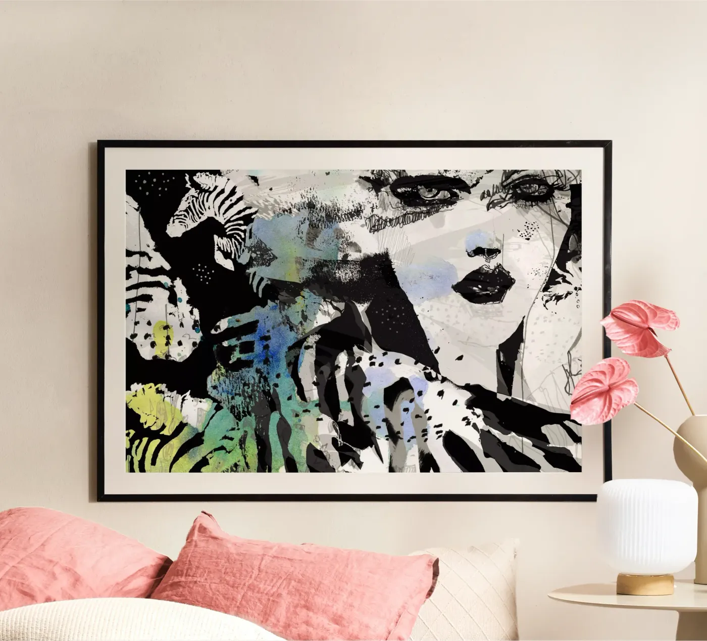 zebra Poster von Giulio Iurissevich