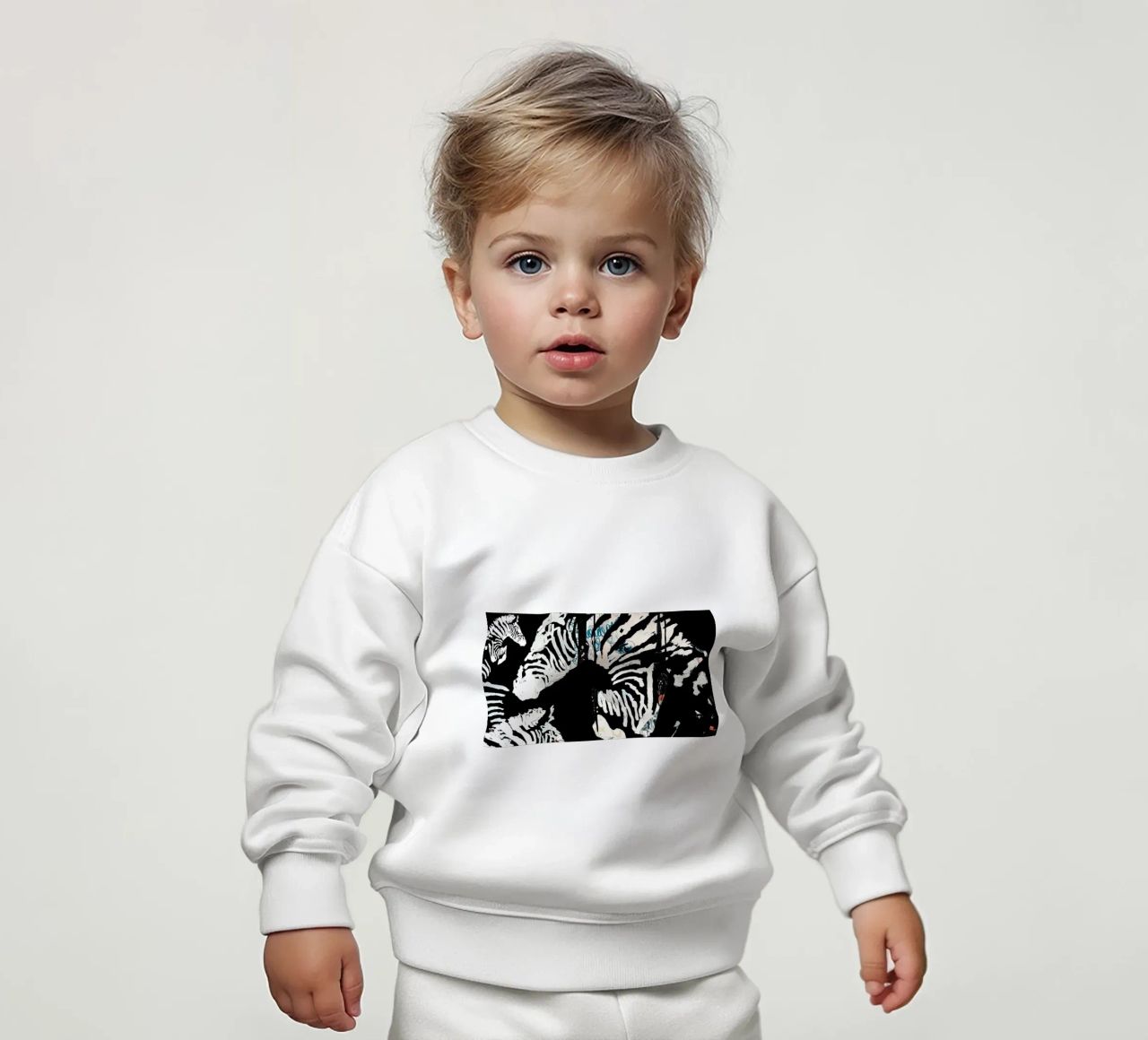 zebra3 felpa neonato da Giulio Iurissevich