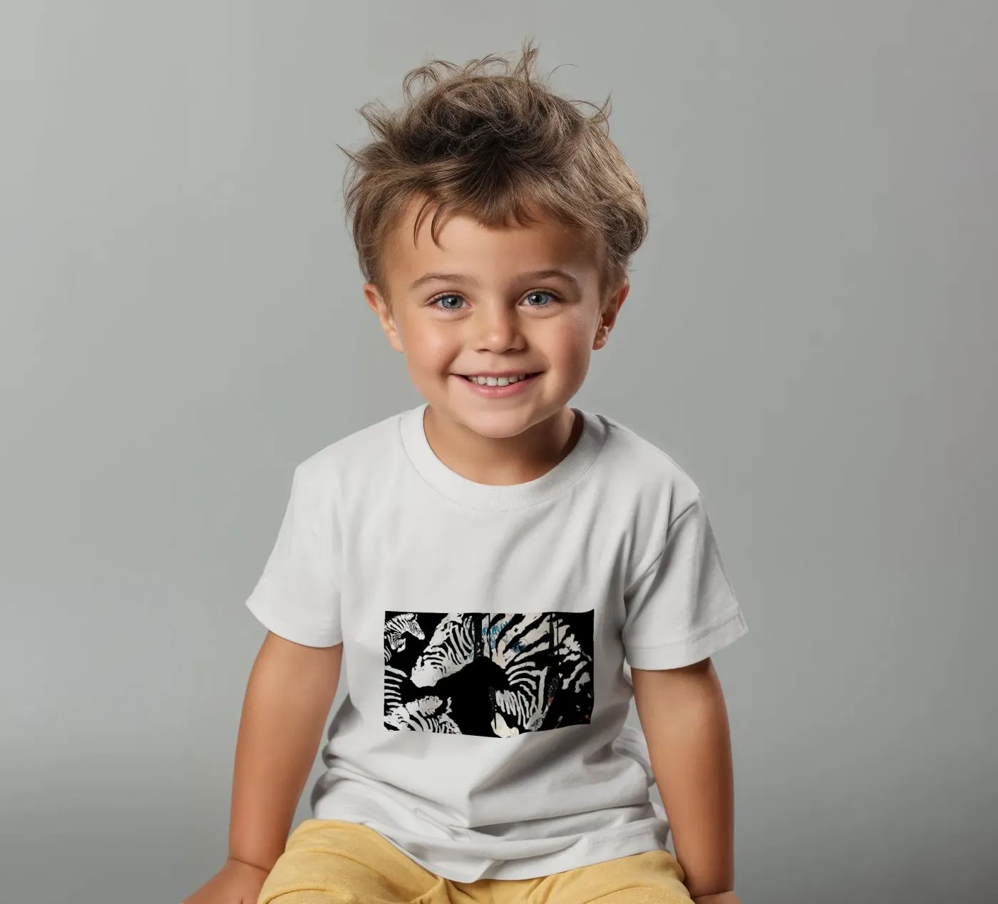 zebra3 t-shirt bambini da Giulio Iurissevich