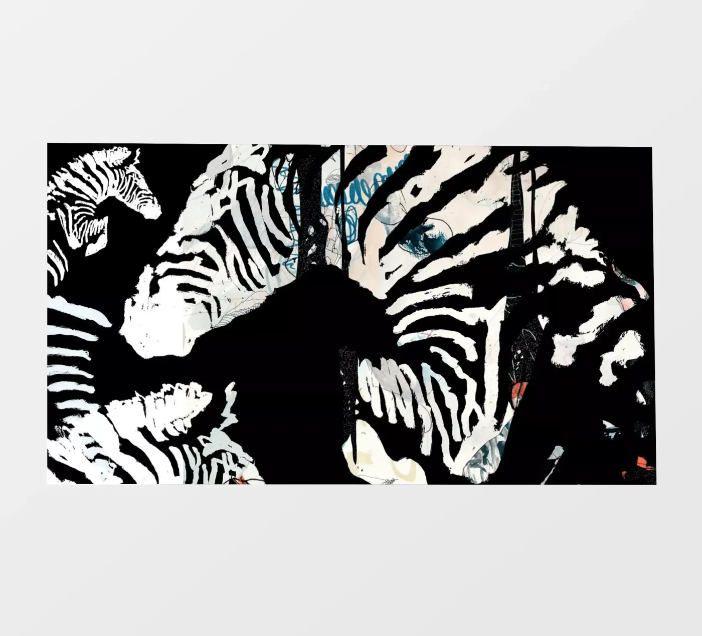 zebra3 fotobehang van Giulio Iurissevich
