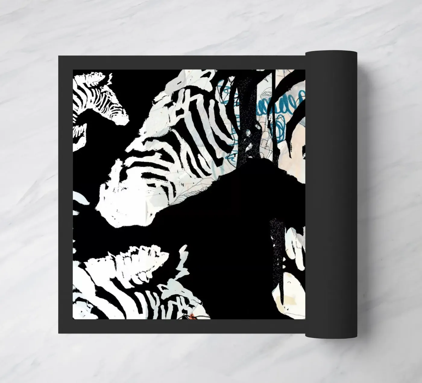 zebra3 deurmat van Giulio Iurissevich