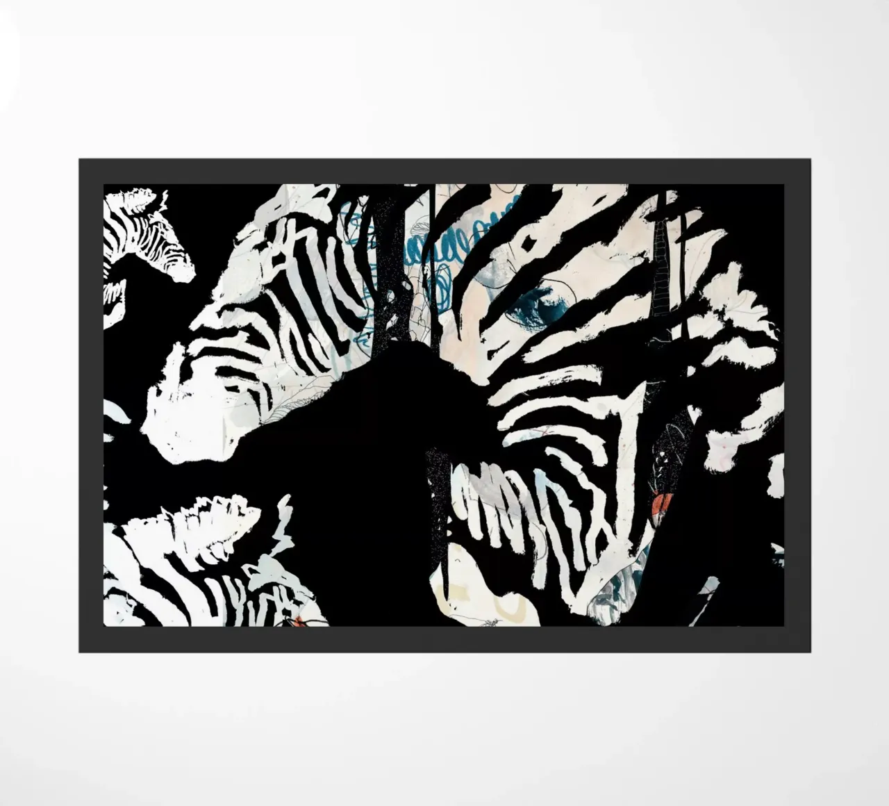 zebra3 Fußmatte von Giulio Iurissevich