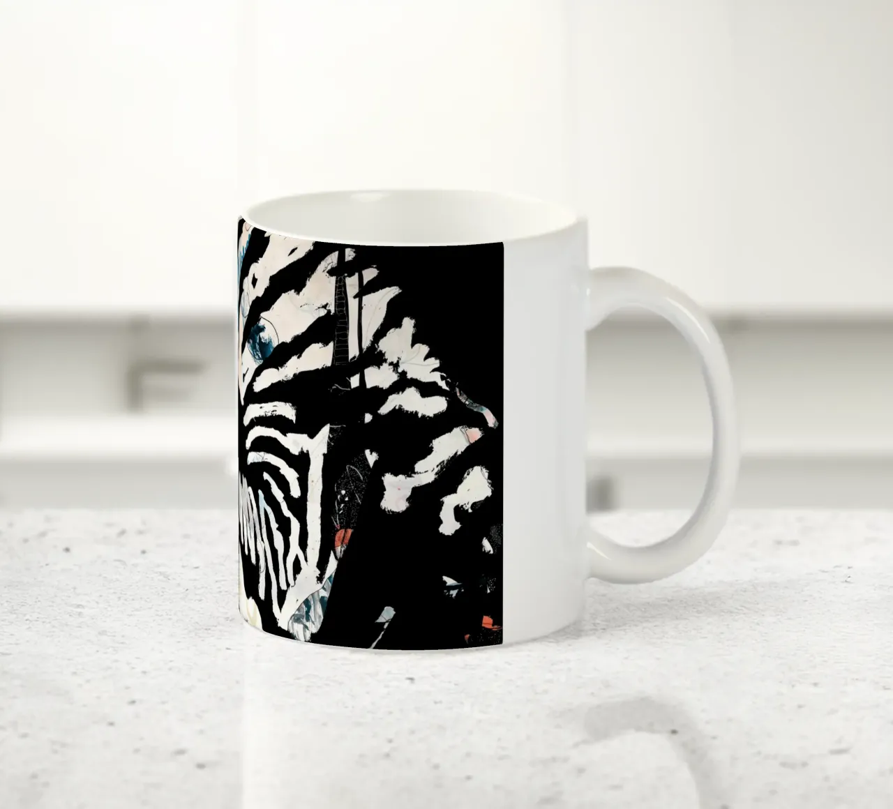 zebra3 keramische mok van Giulio Iurissevich