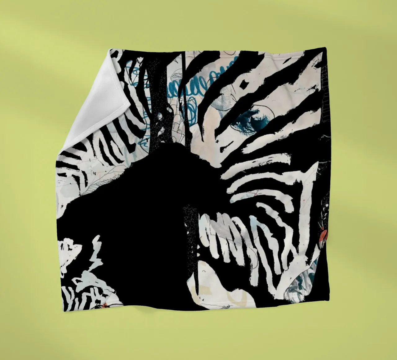 zebra3 Fleecedecke von Giulio Iurissevich