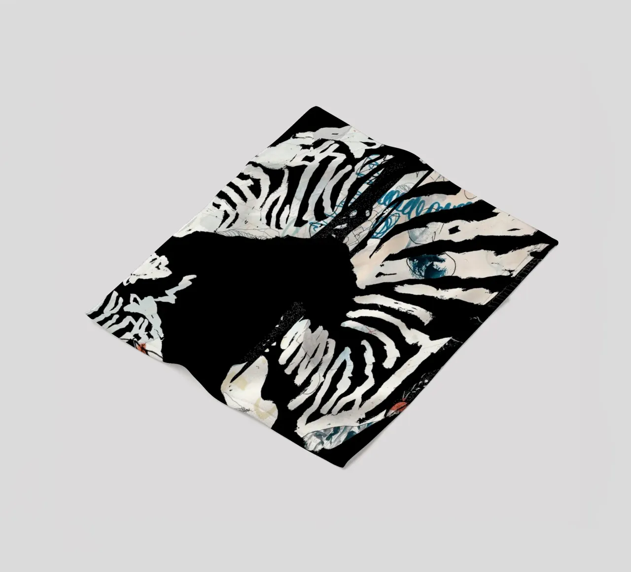 zebra3 Fleecedecke von Giulio Iurissevich