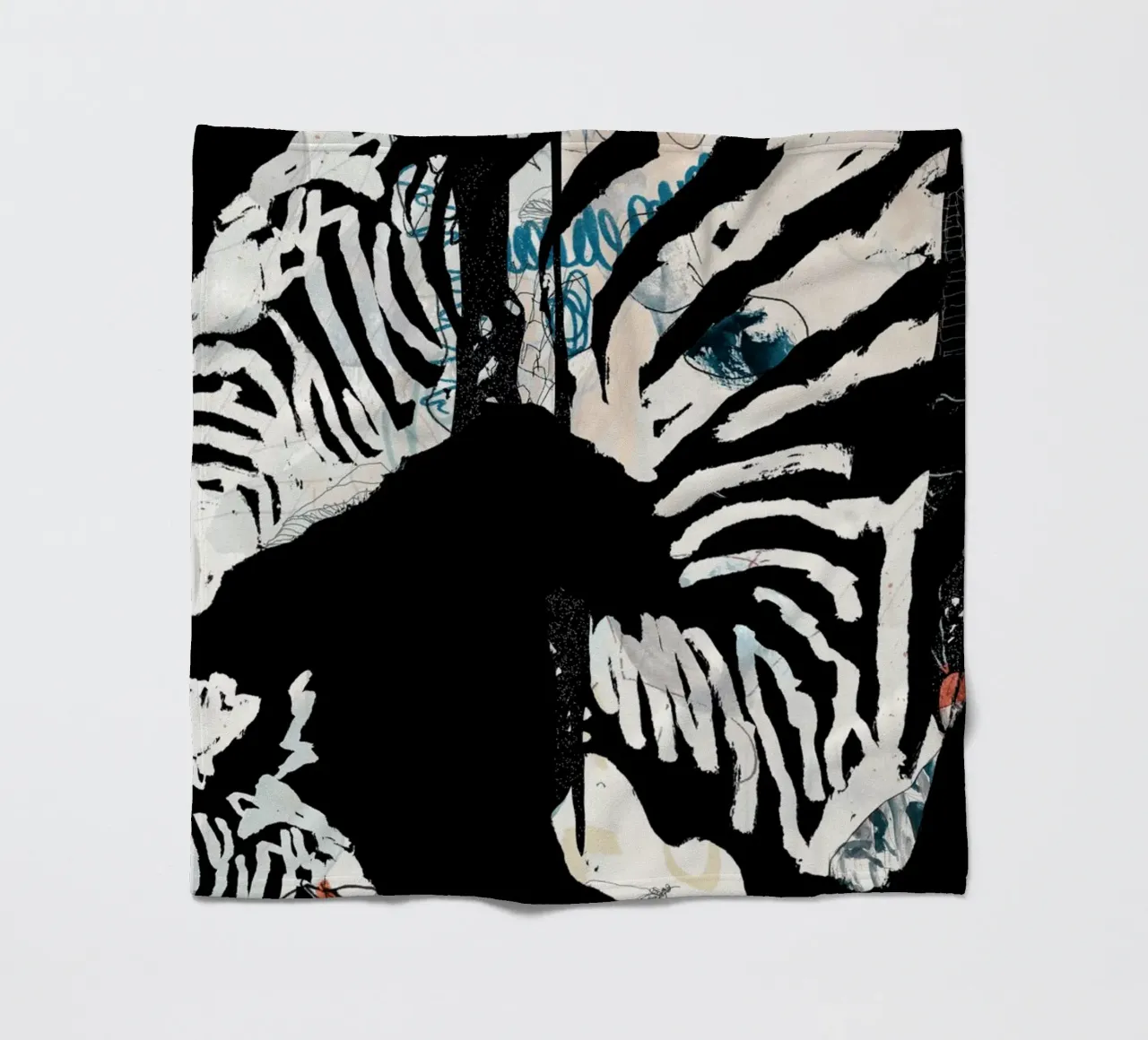 zebra3 Fleecedecke von Giulio Iurissevich