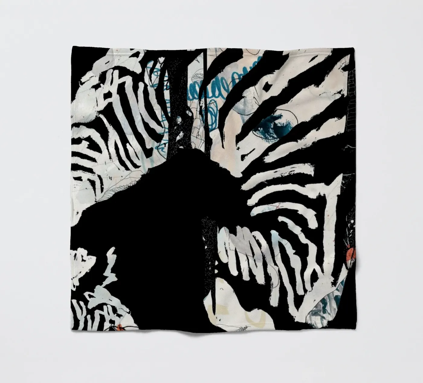 zebra3 fleecedeken van Giulio Iurissevich