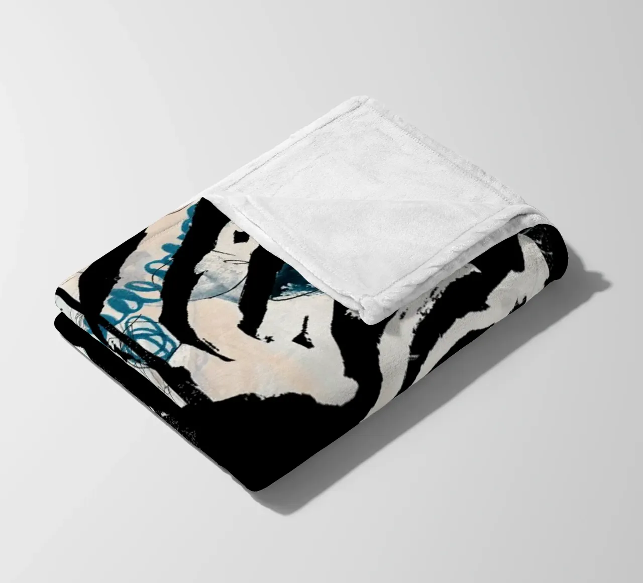 zebra3 Fleecedecke von Giulio Iurissevich