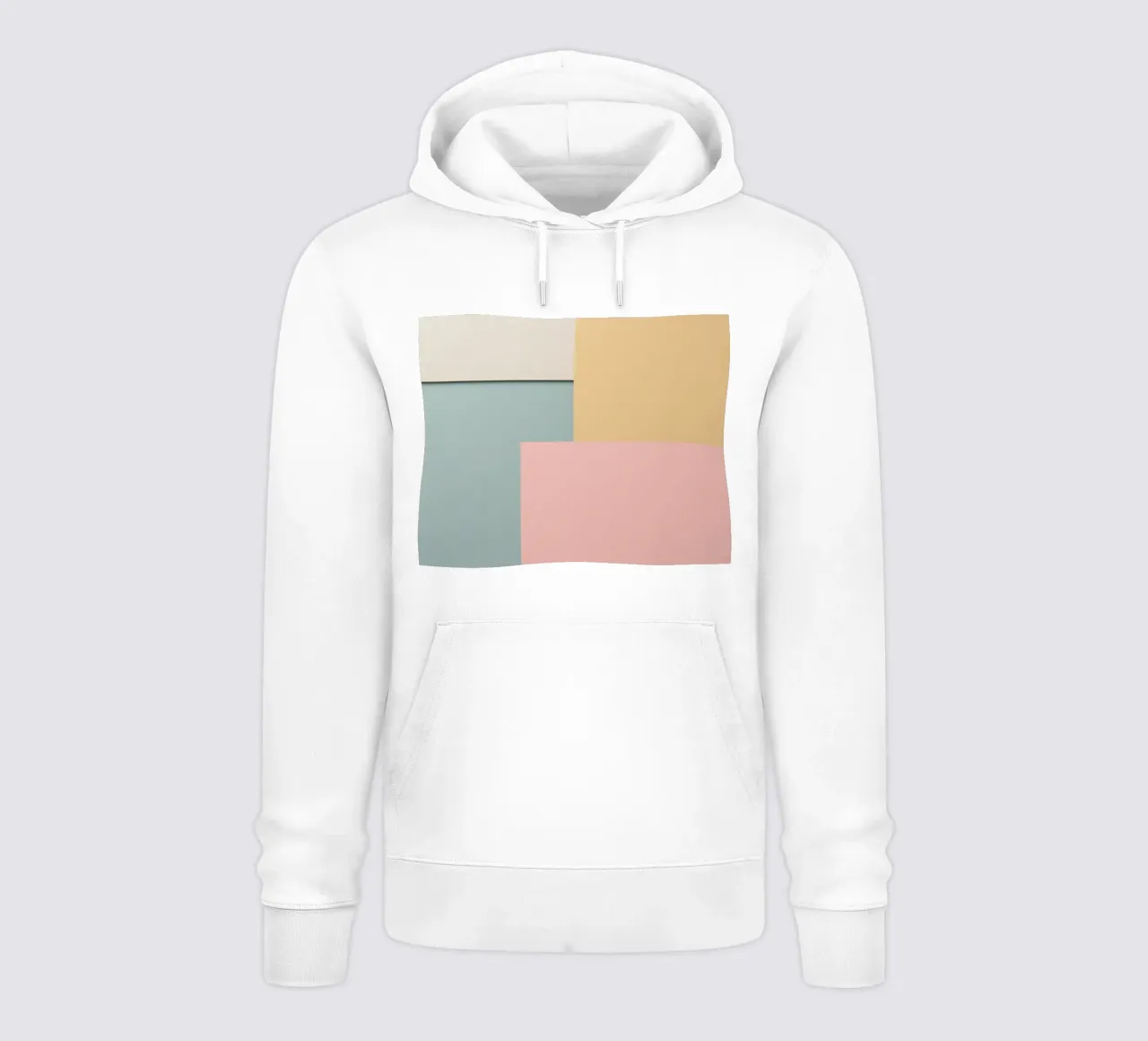 Composición geométrica abstracta de rectángulos de colores sudadera con capucha de DesignDoodle