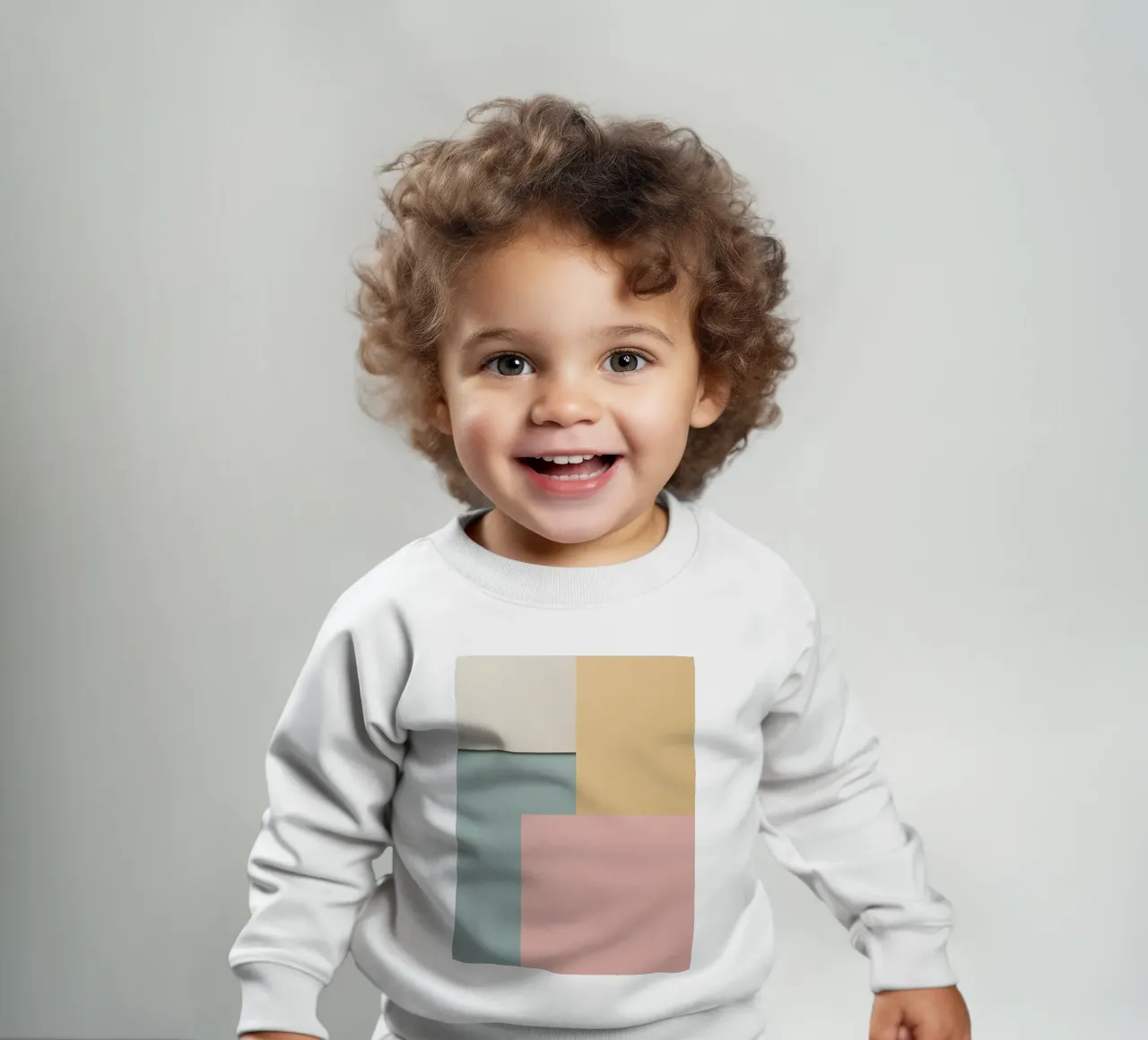 Composición geométrica abstracta de rectángulos de colores sudadera de bebé de DesignDoodle