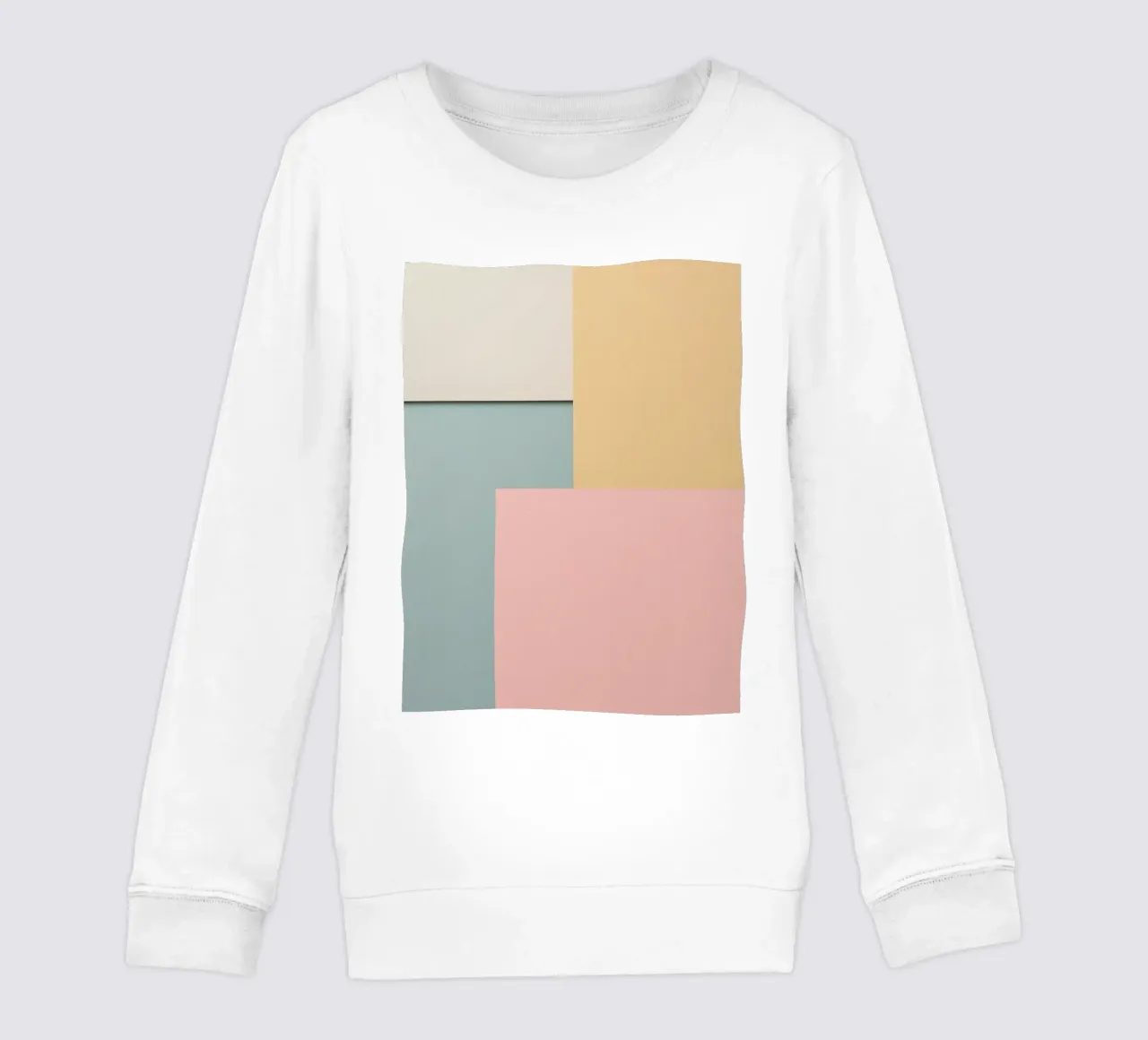 Composición geométrica abstracta de rectángulos de colores sudadera para niño de DesignDoodle