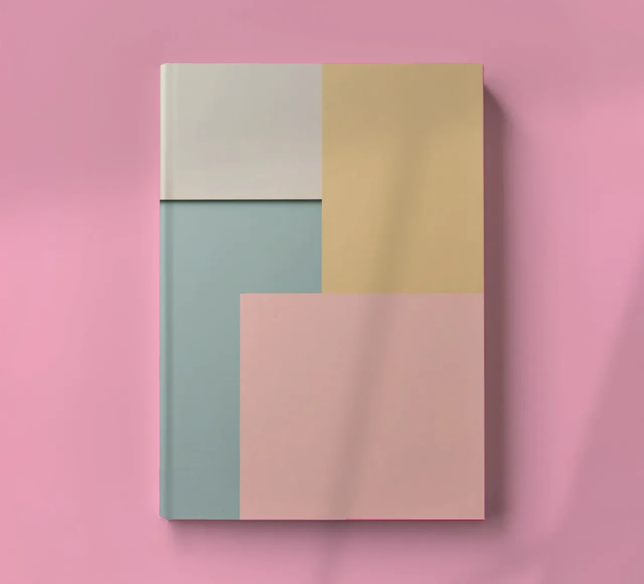 Abstract Geometric Composition of Colored Rectangles notebook by DesignDoodle