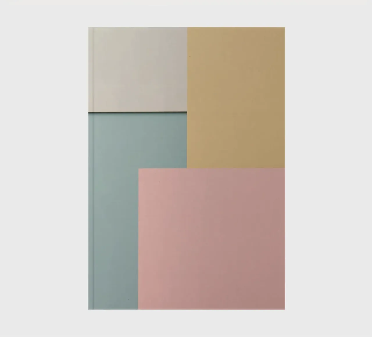 Abstract Geometric Composition of Colored Rectangles notebook by DesignDoodle