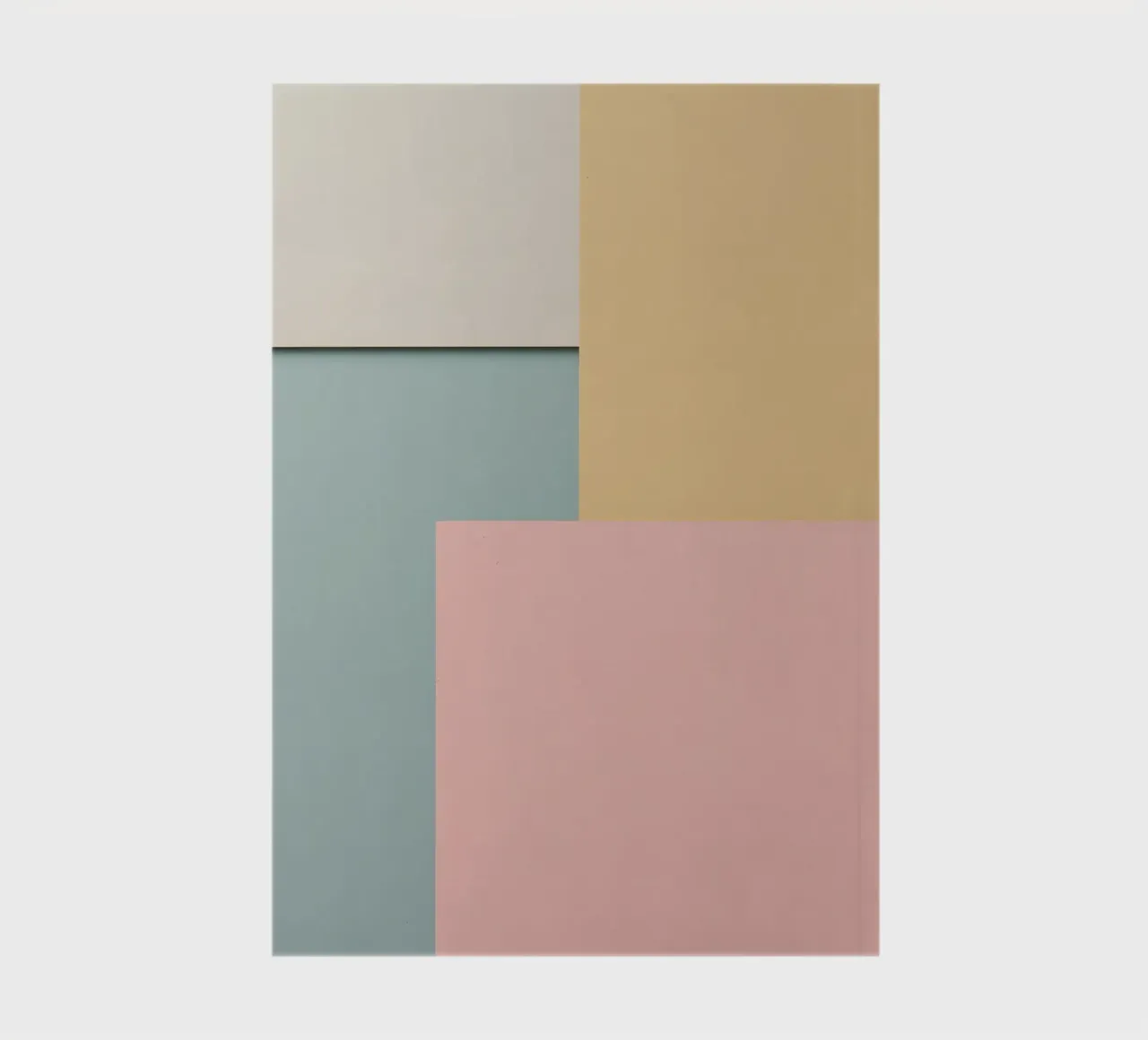Abstract Geometric Composition of Colored Rectangles notebook by DesignDoodle