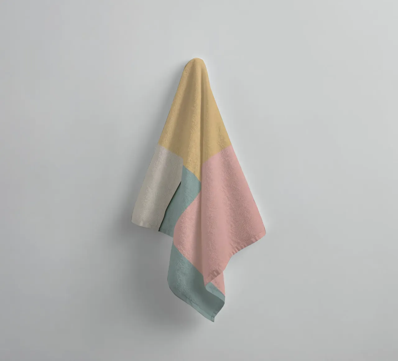 Abstract Geometric Composition of Colored Rectangles towel by DesignDoodle