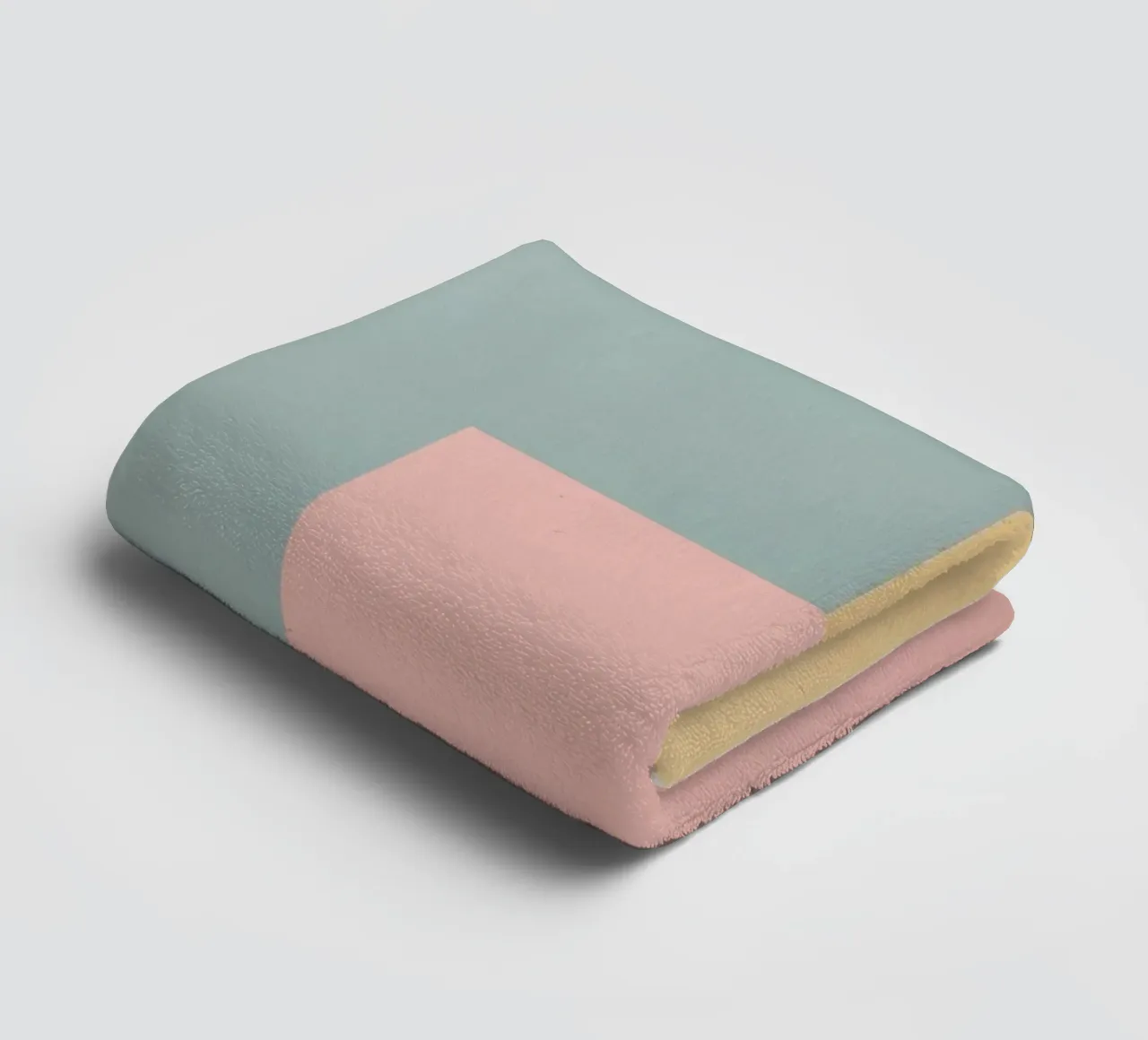 Abstract Geometric Composition of Colored Rectangles towel by DesignDoodle