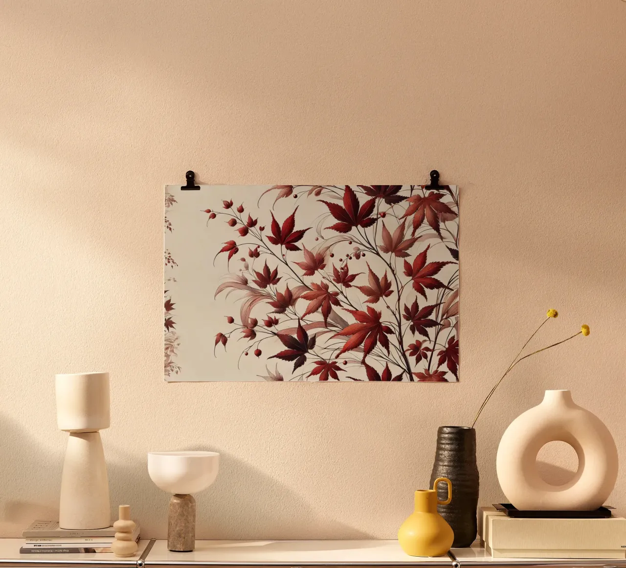 Acero giapponese poster con telaio in plastica da Chromatic Fusion Studio