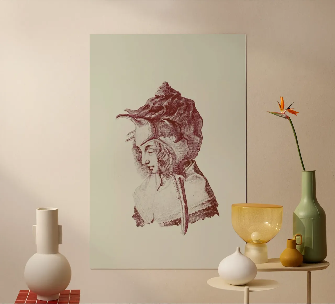 Haute Coiffure /#7 poster con telaio in plastica da Jacques Maes