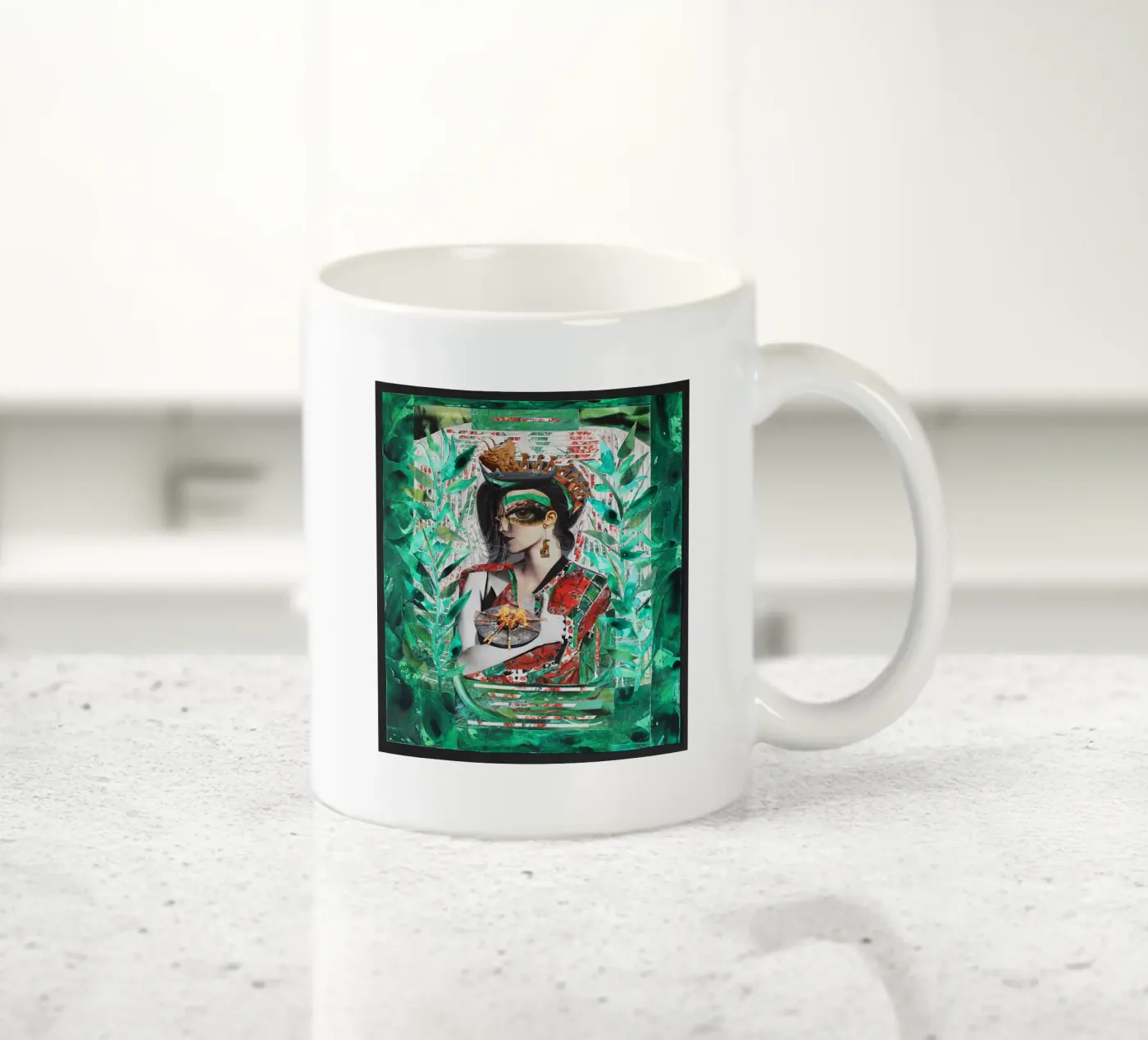 Dragon ceramic mug by Paperheartmixx