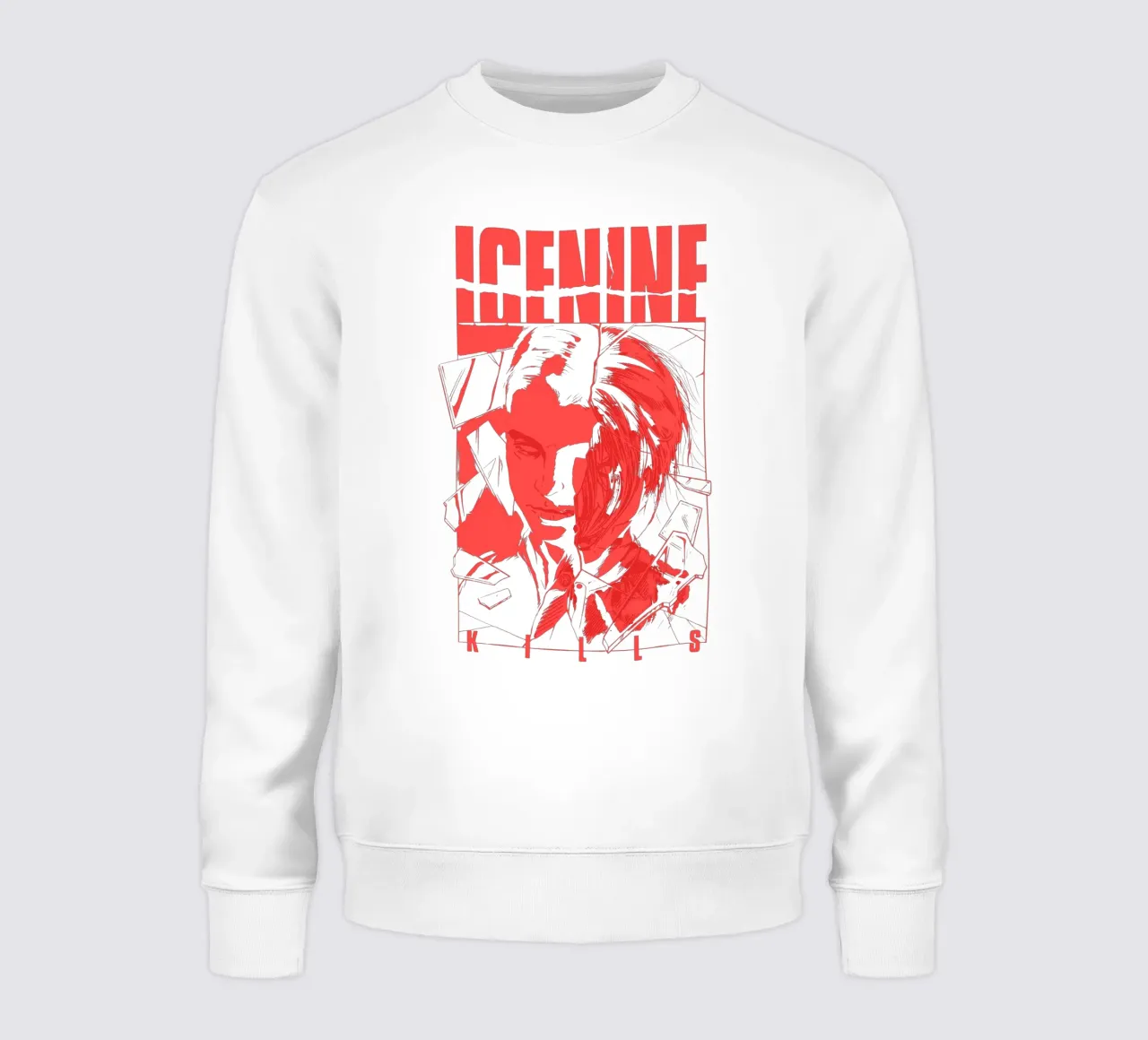 Maglietta "L'uomo rosso di Icenine uccide". felpa da igoshartwrks