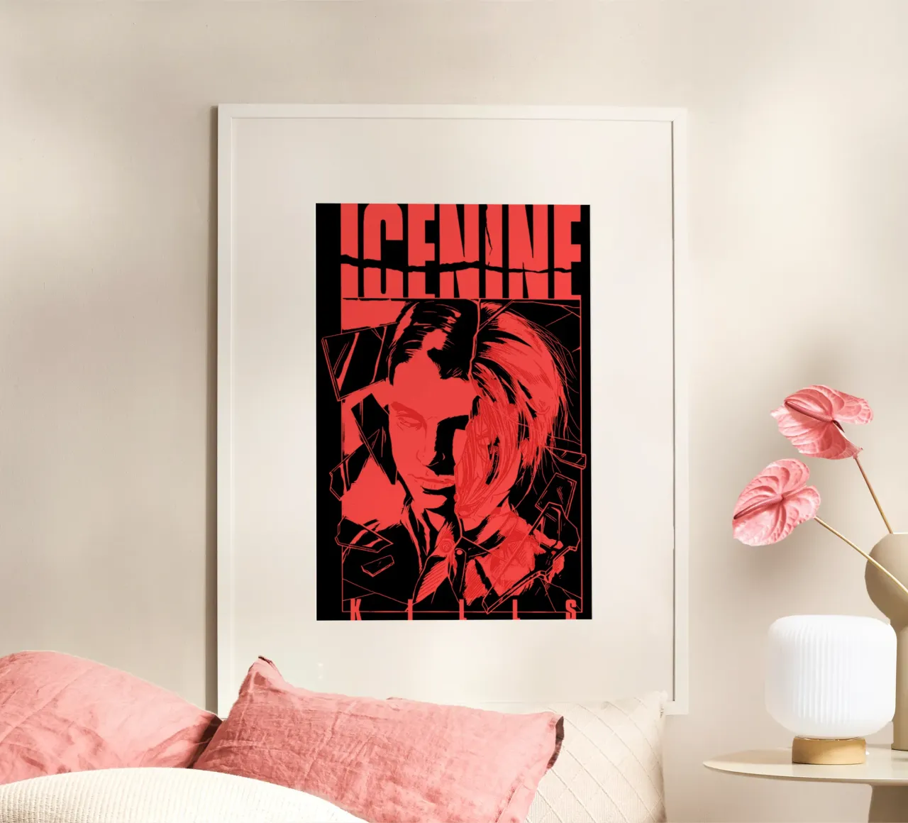 Maglietta "L'uomo rosso di Icenine uccide". poster da igoshartwrks