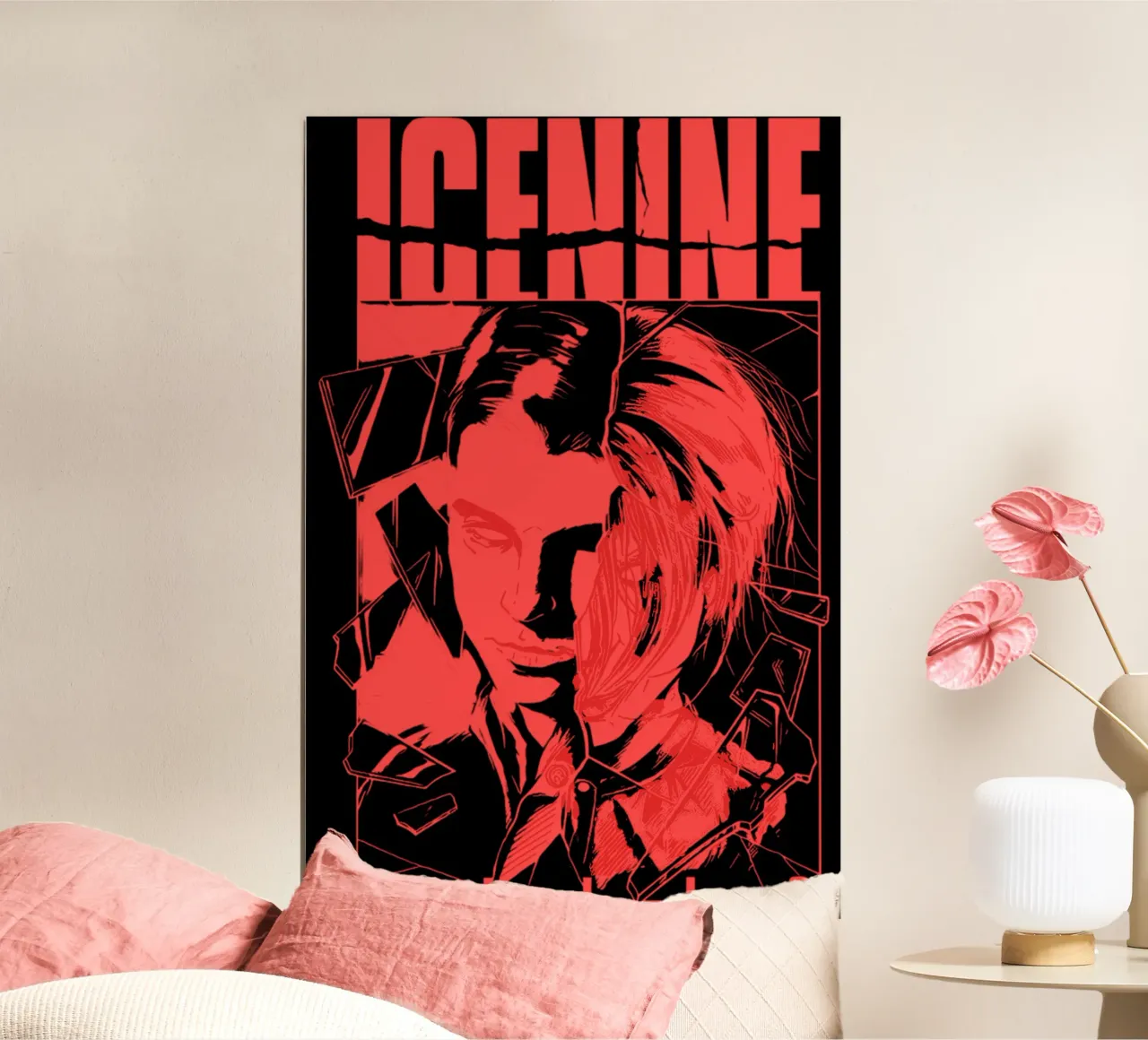 Maglietta "L'uomo rosso di Icenine uccide". poster da igoshartwrks