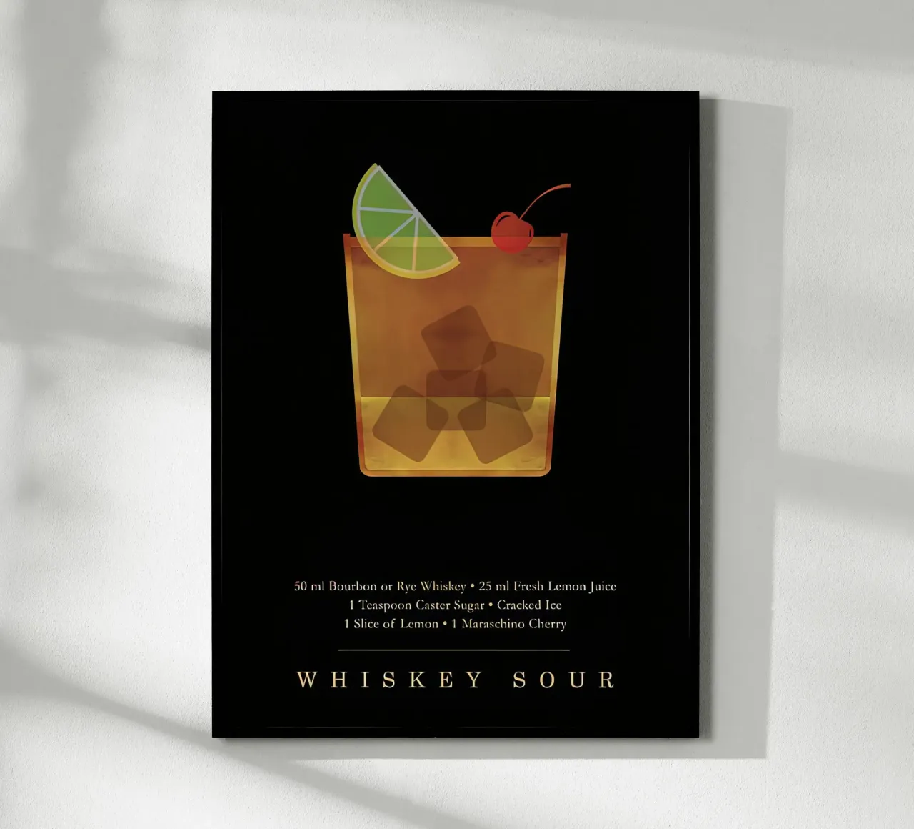 Cocktail Whiskey Sour poster da Stacey Stubbs