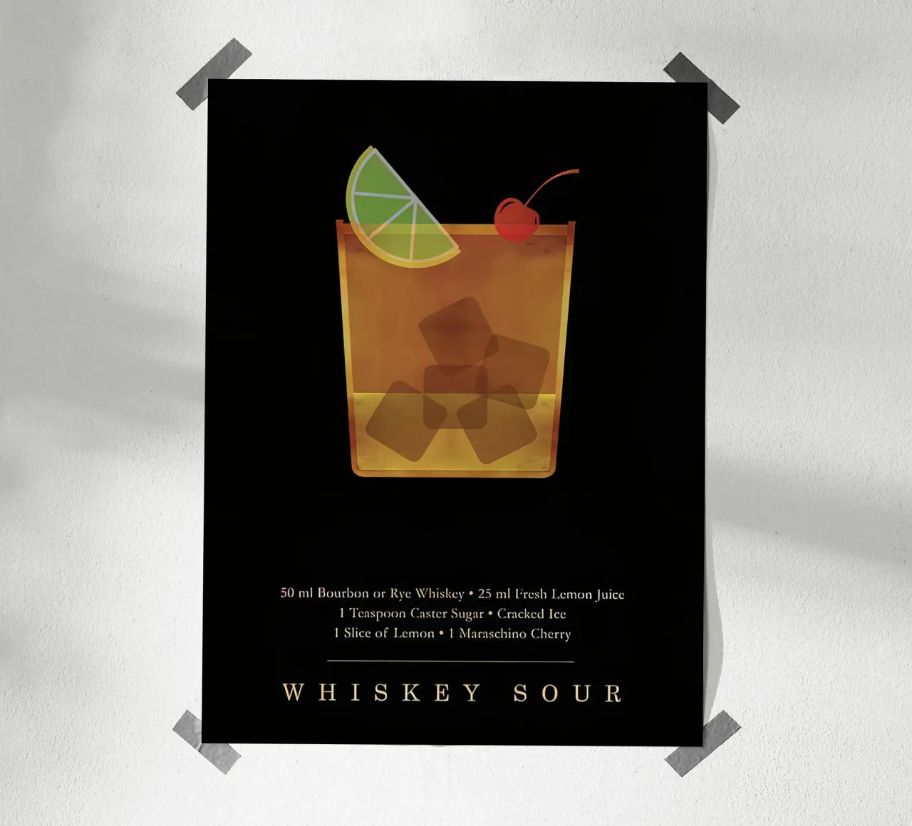Cocktail Whiskey Sour poster da Stacey Stubbs