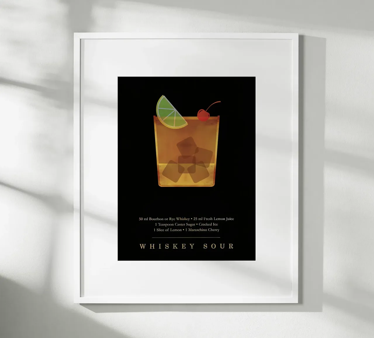 Cocktail Whiskey Sour poster da Stacey Stubbs
