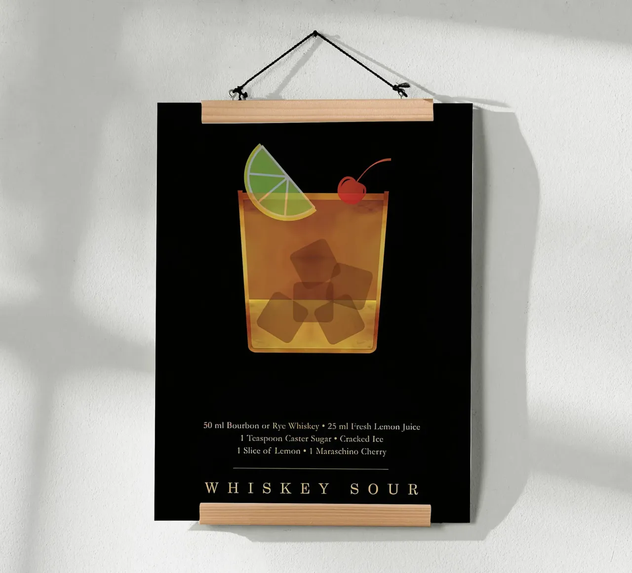 Cocktail Whiskey Sour poster da Stacey Stubbs