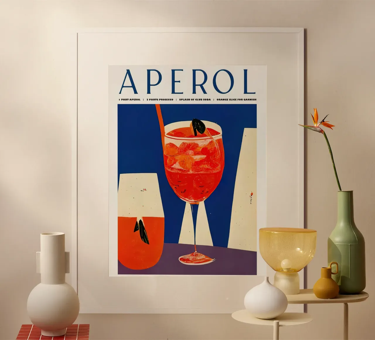 Poster retro Aperol Spritz 1960 poster da Stacey Stubbs