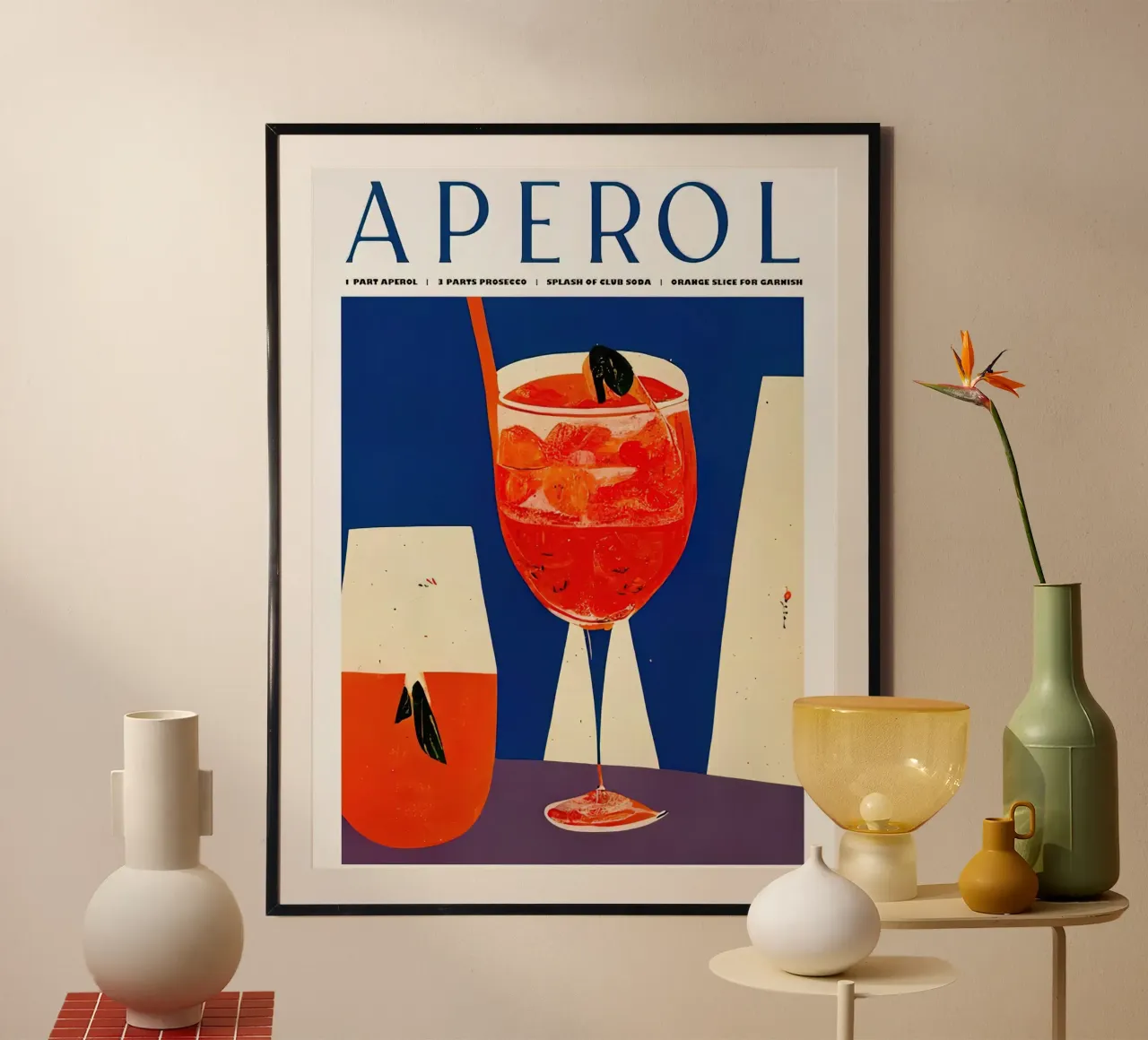 Poster retro Aperol Spritz 1960 poster da Stacey Stubbs