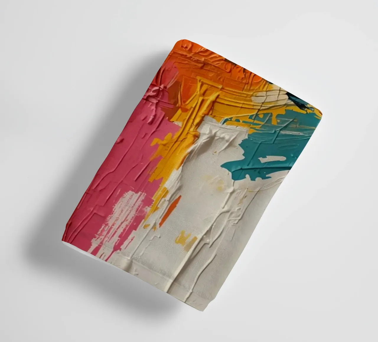 Abstract Painting of Intersecting Colored Brushstrokes towel by DesignDoodle