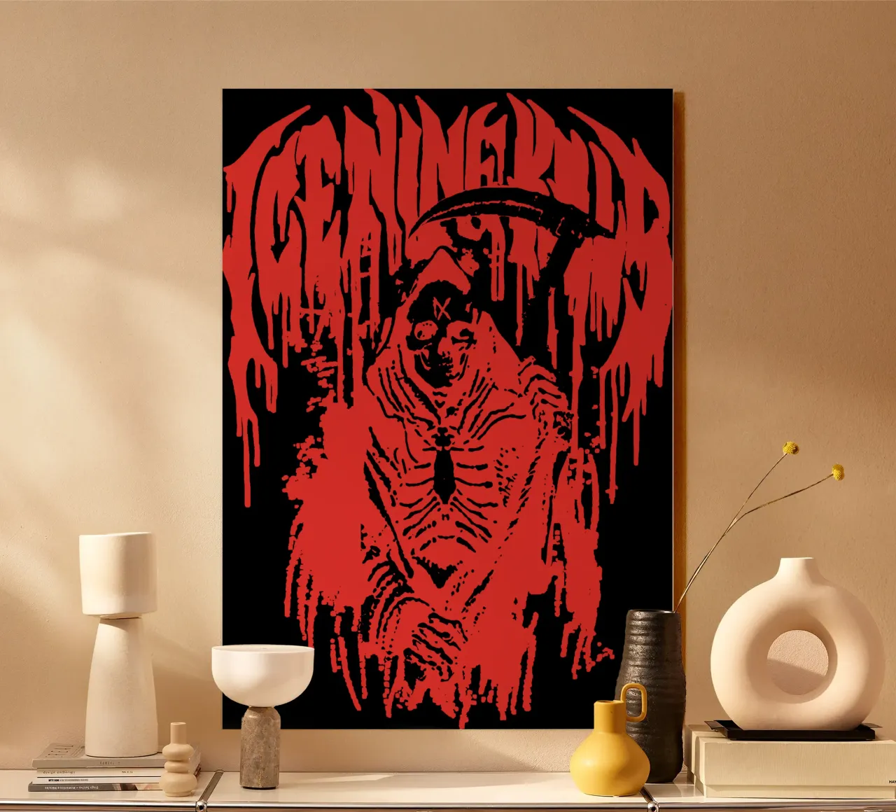 Il Tristo Mietitore di Icenine uccide Tshirt Premium alluminio dibond da igoshartwrks