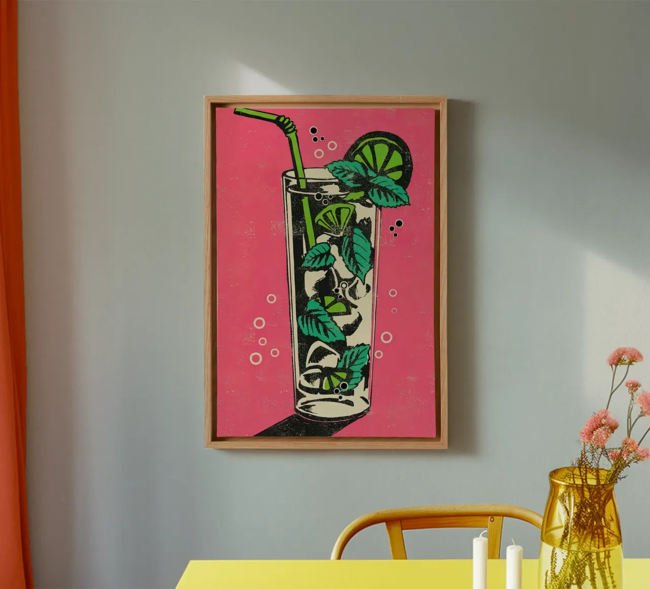 Mojito - Rocket68 tela con Cornice a cassetta da Stacey Stubbs