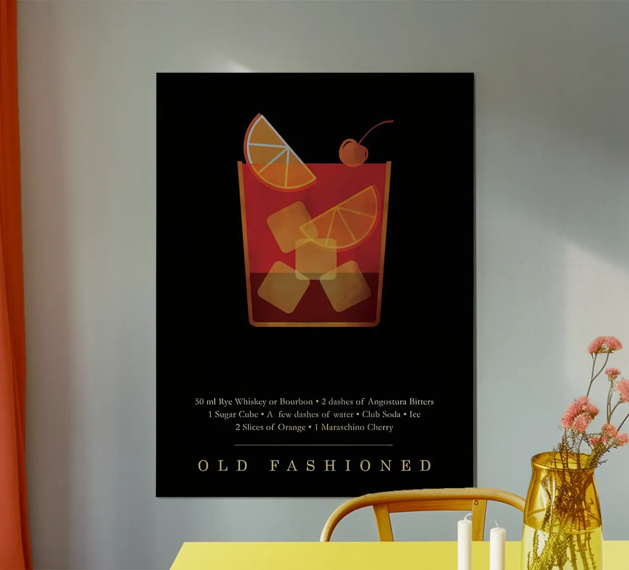 Cocktail à l'ancienne poster de Stacey Stubbs
