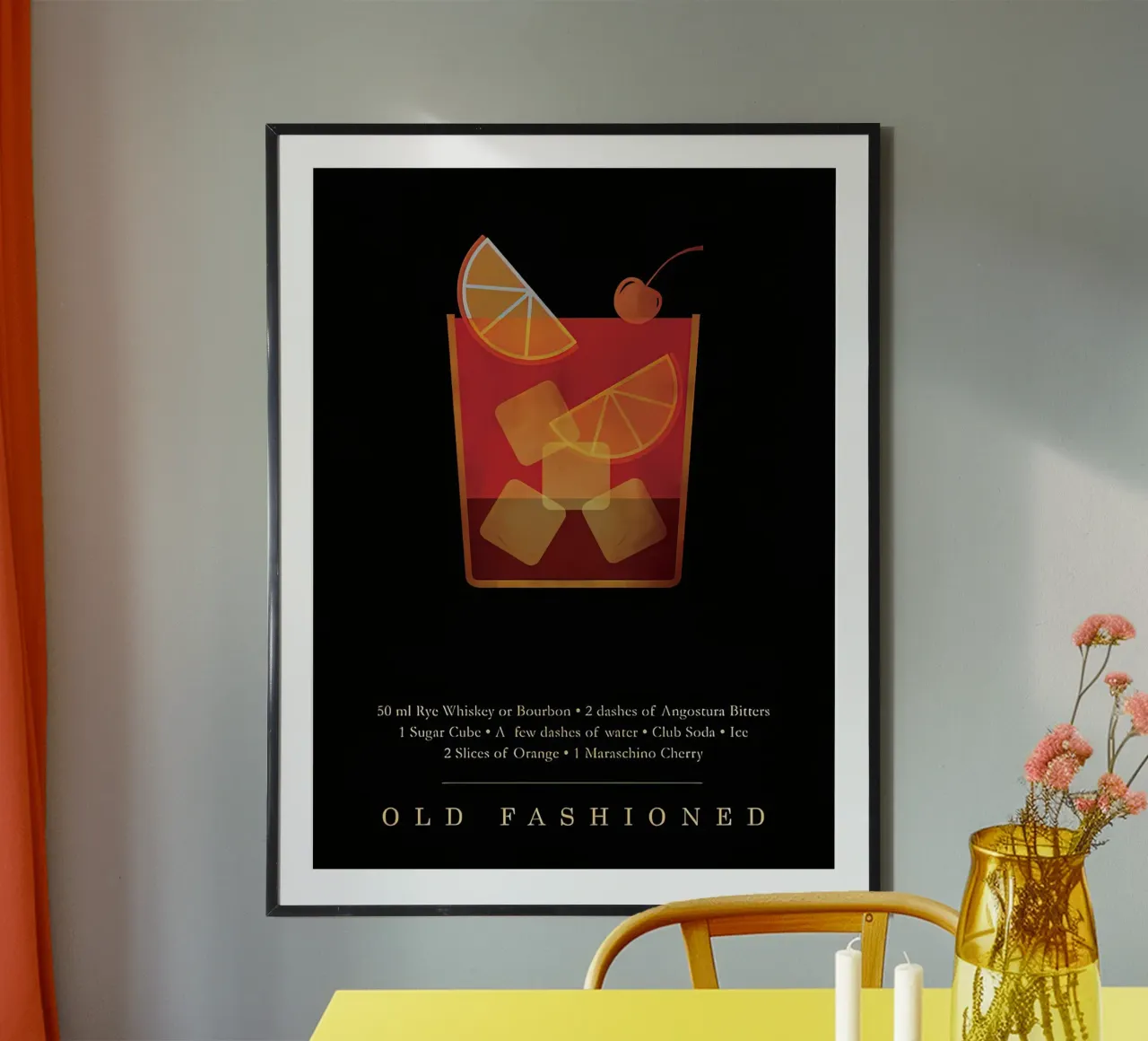 Cocktail à l'ancienne poster de Stacey Stubbs